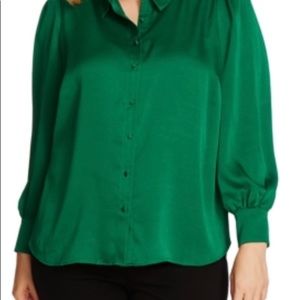 Vince Camuto 3X Puff Sleeve Top New With Tags